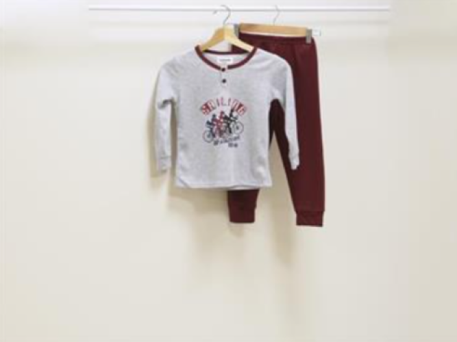 Pijama Niño Bicicleta Gris (Varias tallas)